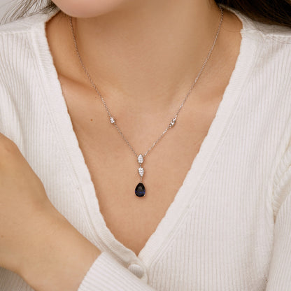 [Lumi Jewelry]Dazzling Pear Cut Necklace
