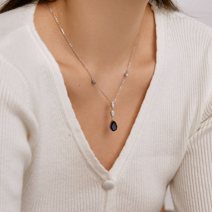 [Lumi Jewelry]Dazzling Pear Cut Necklace