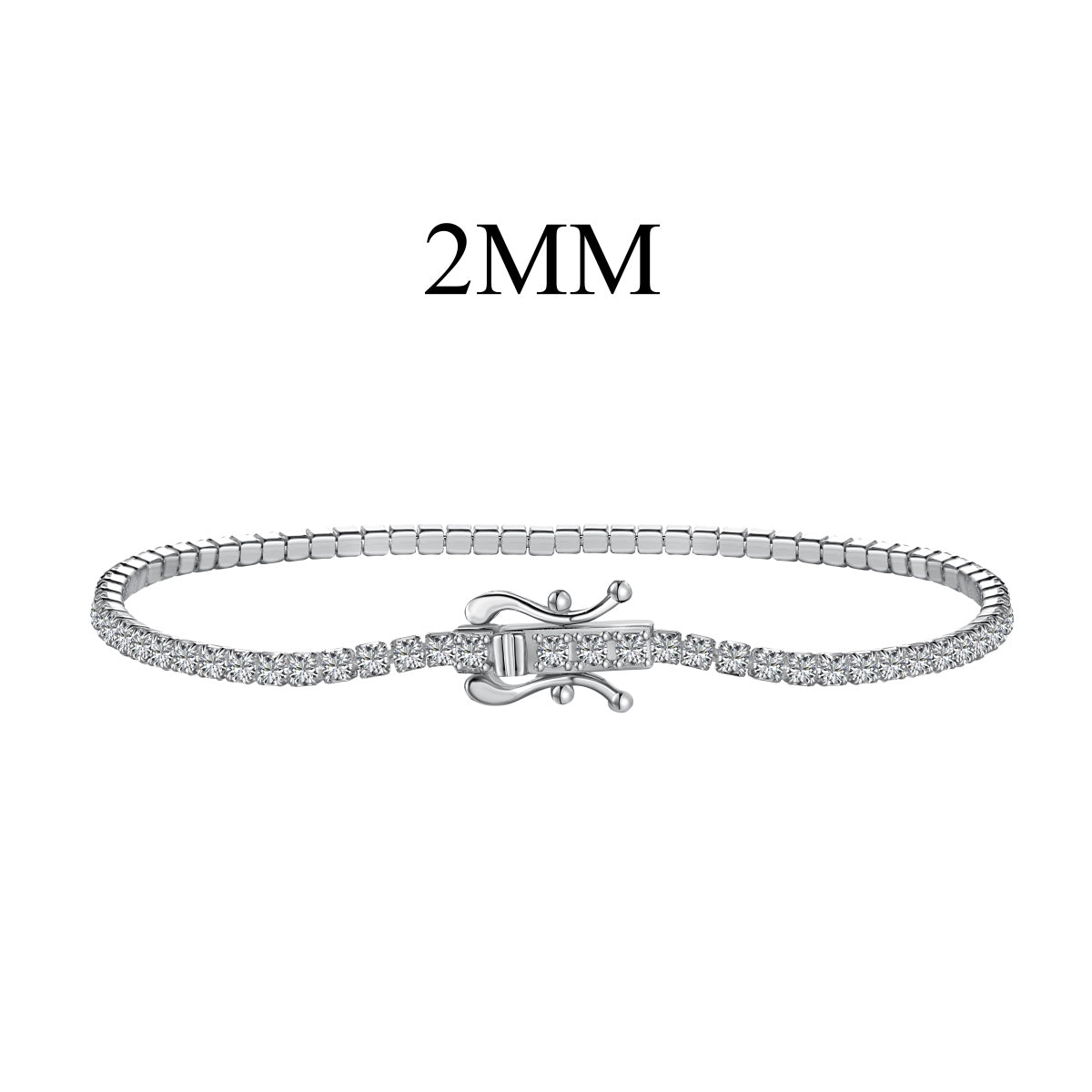 [Lumi Jewelry]Radiant Colorful Round Cut Party Bracelet
