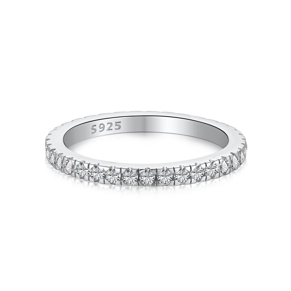 [Lumi Jewelry]Delicate Sparkling Round Cut Daily Ring