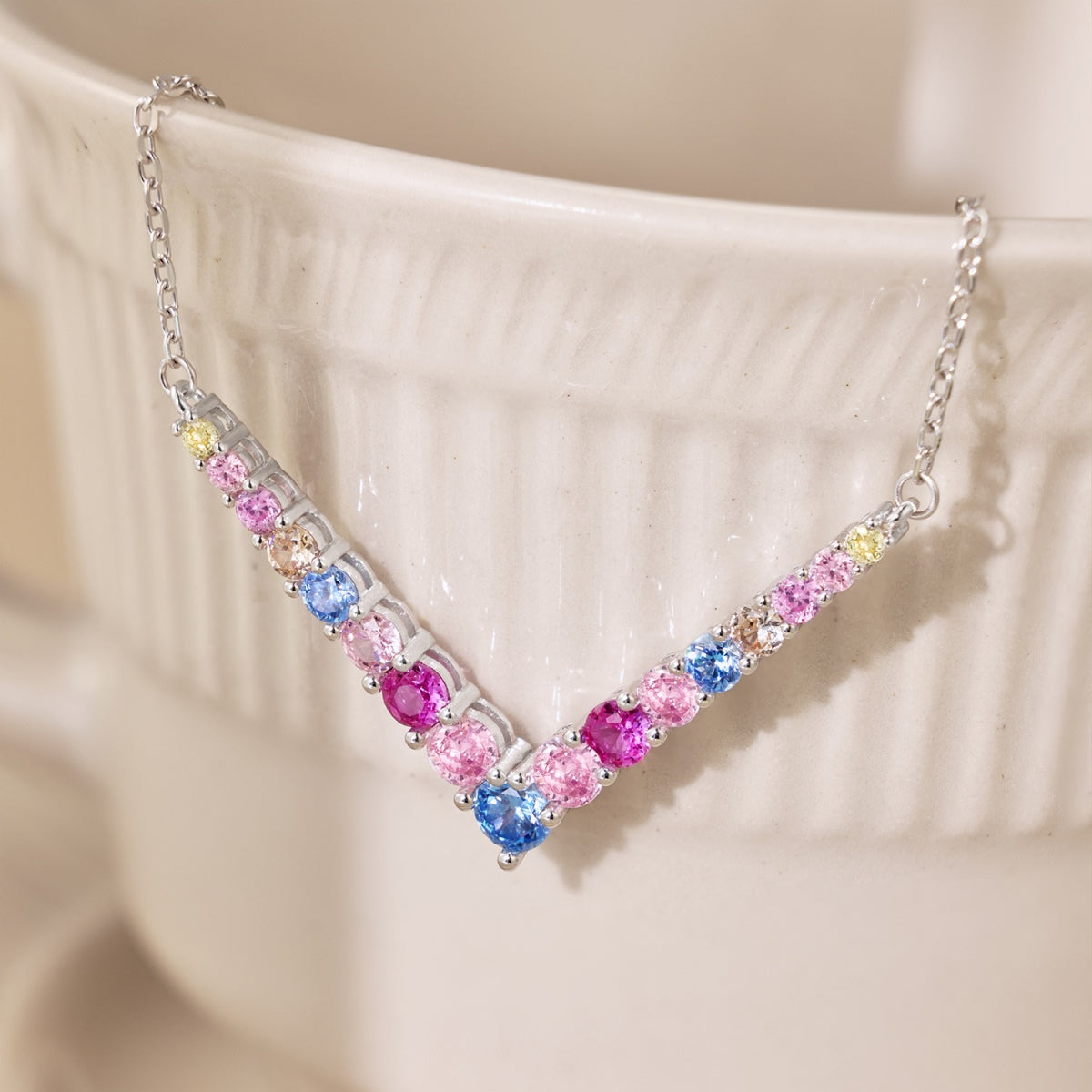 [Lumi Jewelry]Ornate Round Cut Necklace