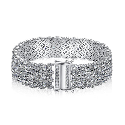 [Lumi Jewelry]Ornate Elegant Round Cut Party Bracelet