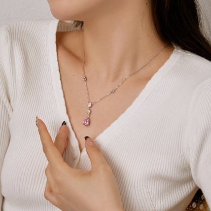 [Lumi Jewelry]Dazzling Pear Cut Necklace