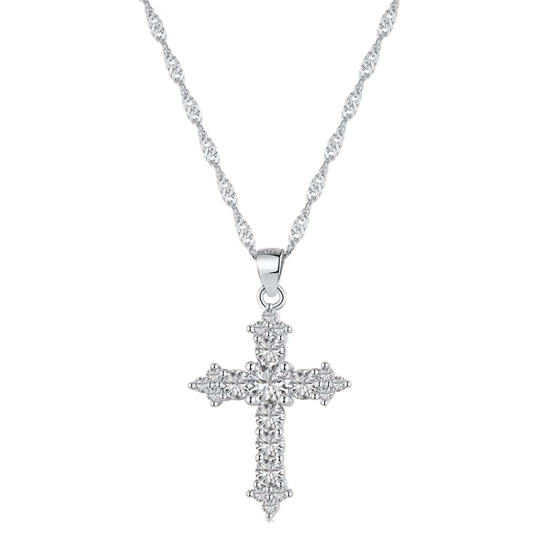 [Lumi Jewelry]Delicate Cross Shape Necklace