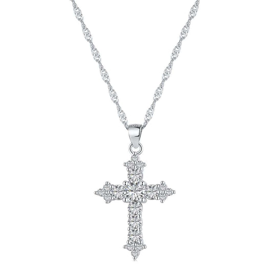 [Lumi Jewelry]Delicate Cross Shape Necklace