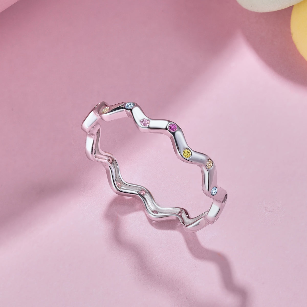 [Lumi Jewelry]Ornate Vibrant Round Cut Daily Ring