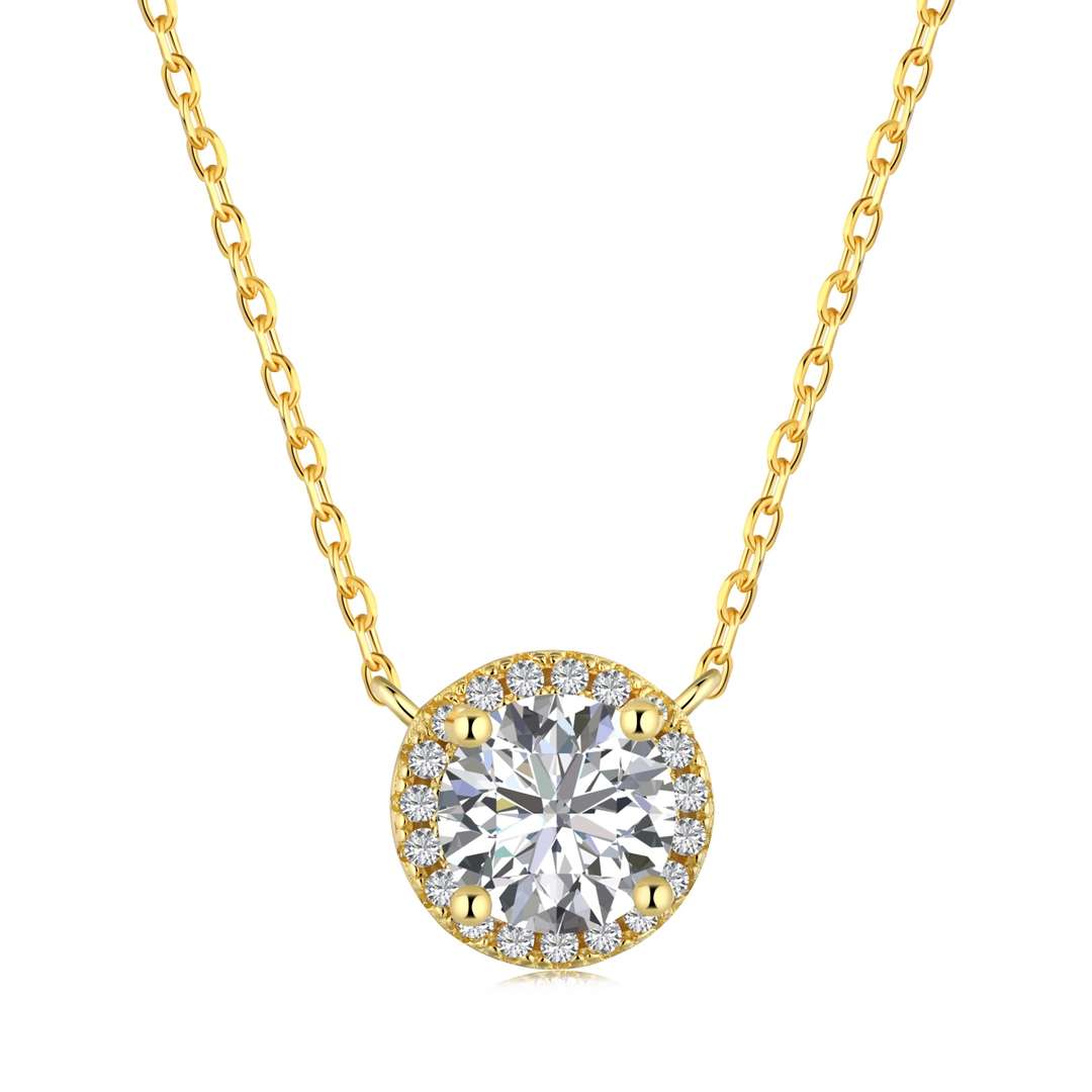 [Lumi Jewelry]Luxurious Round Cut Necklace
