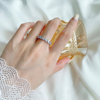 [Lumi Jewelry]0.25 Carat Radiant Romance Heart Cut Lover Ring