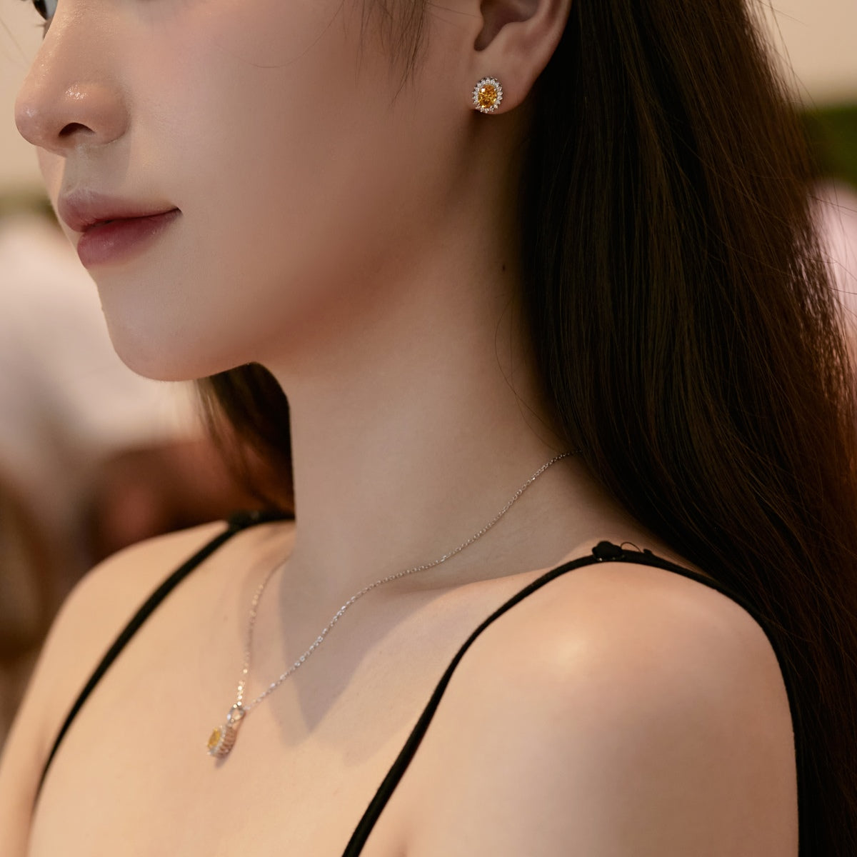 [Lumi Jewelry]Delicate Radiant Oval Cut Daily Earrings