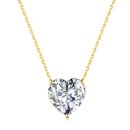[Lumi Jewelry]6.0 carat Radiant Heart Shape Necklace