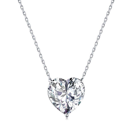 [Lumi Jewelry]6.0 carat Radiant Heart Shape Necklace