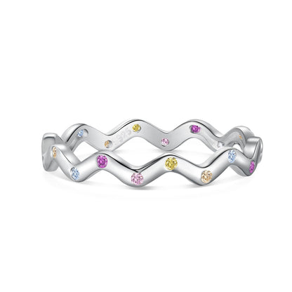 [Lumi Jewelry]Ornate Vibrant Round Cut Daily Ring