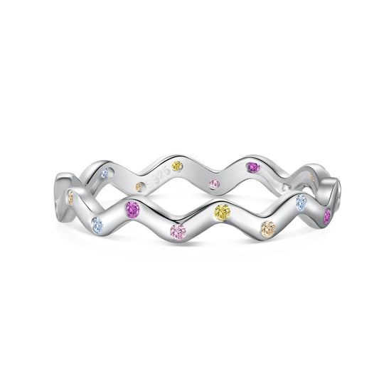 [Lumi Jewelry]Ornate Vibrant Round Cut Daily Ring