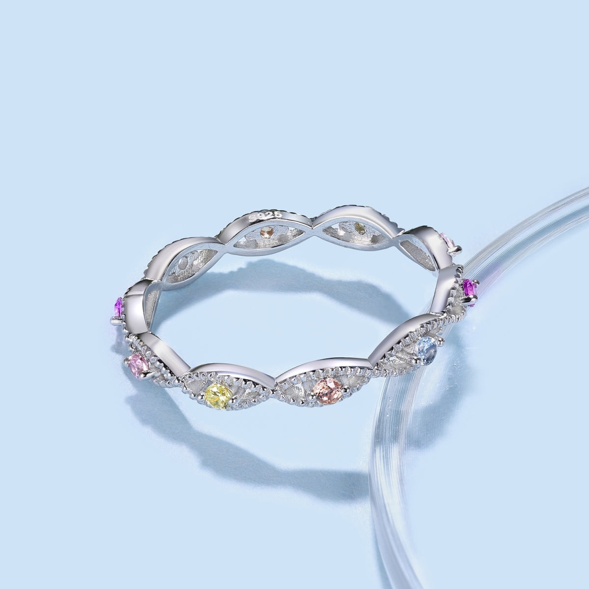 [Lumi Jewelry]Elegant Energetic Round Cut Daily Ring