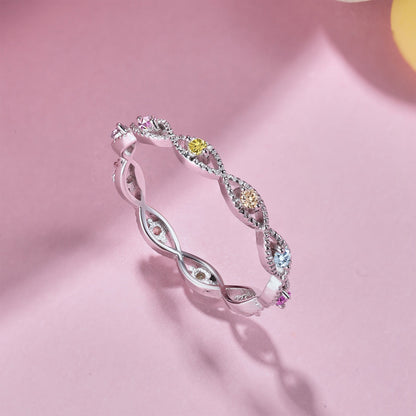 [Lumi Jewelry]Elegant Energetic Round Cut Daily Ring