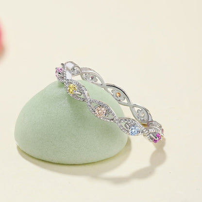 [Lumi Jewelry]Elegant Energetic Round Cut Daily Ring