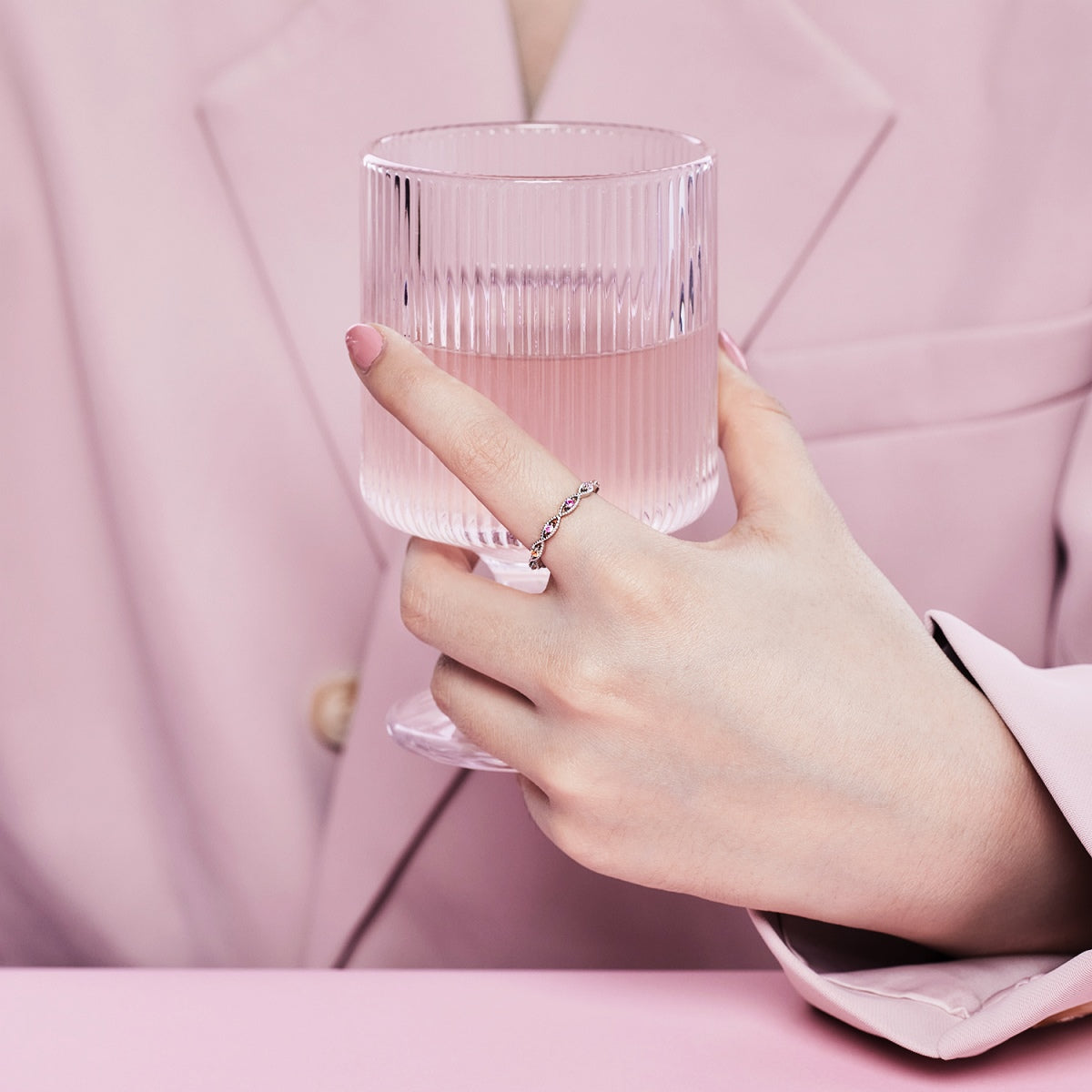 [Lumi Jewelry]Elegant Energetic Round Cut Daily Ring