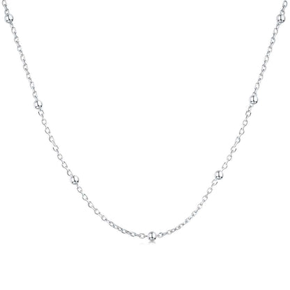 [Lumi Jewelry]Small Bead Clavicle Chain Simple Necklace