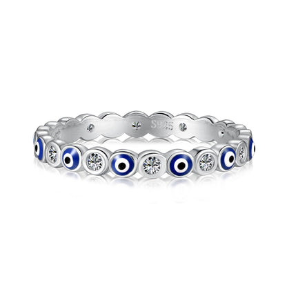[Lumi Jewelry]Sparkling Vibrant Round Shape Daily Ring