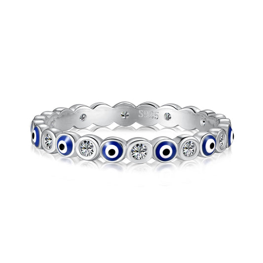 [Lumi Jewelry]Sparkling Vibrant Round Shape Daily Ring