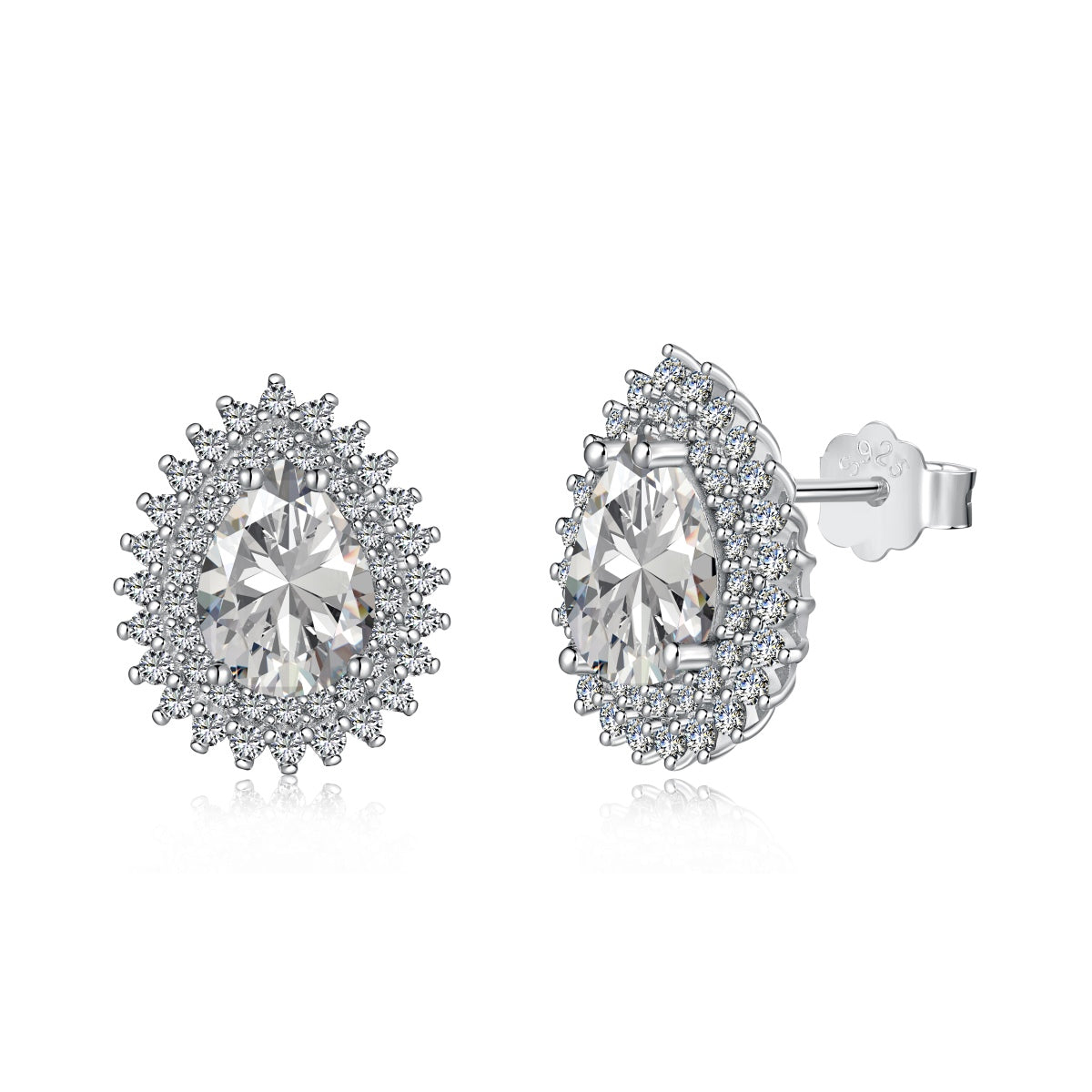[Lumi Jewelry]Delicate Gorgeous Pear Cut Daily Earrings