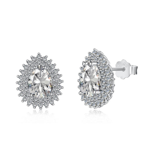[Lumi Jewelry]Delicate Gorgeous Pear Cut Daily Earrings