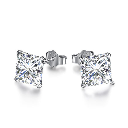 [Lumi Jewelry]Ornate Square Shape Earrings