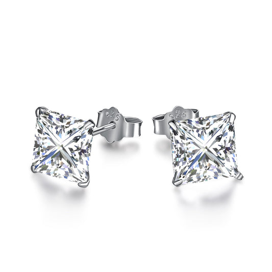 [Lumi Jewelry]Ornate Square Shape Earrings