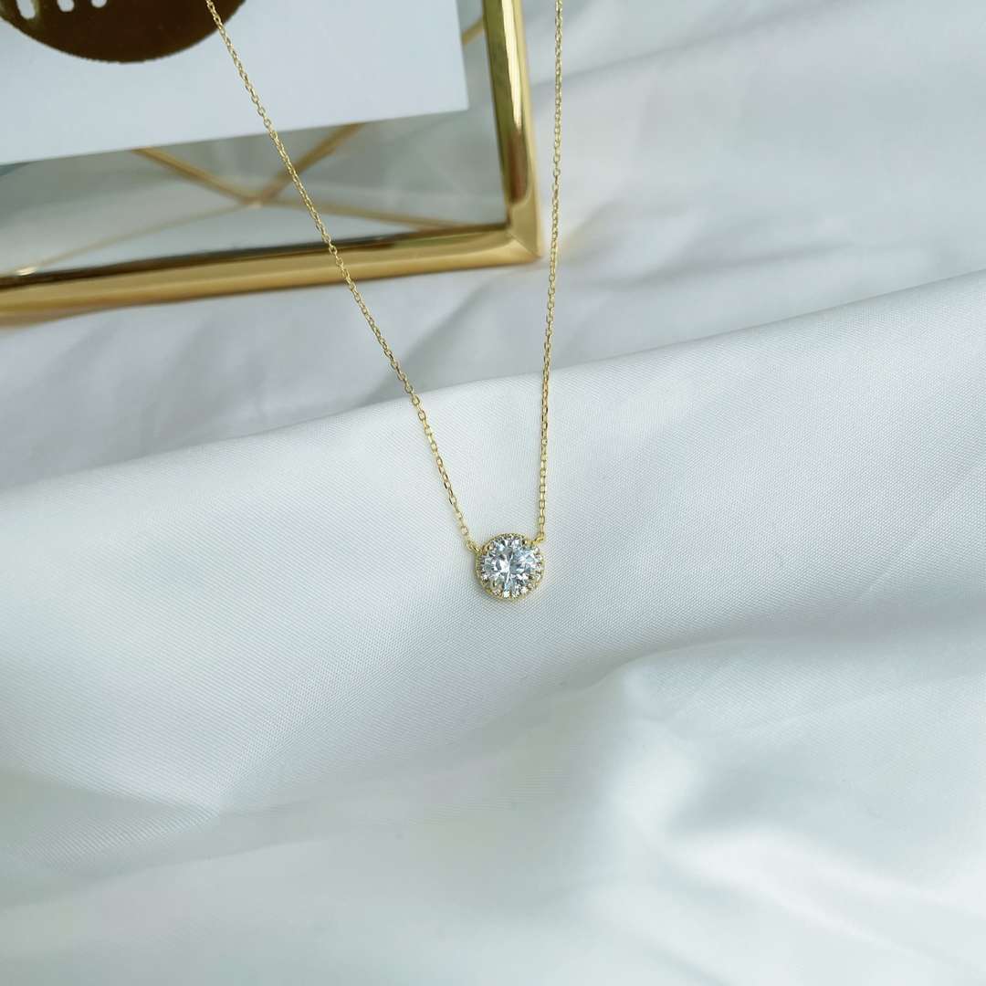 [Lumi Jewelry]Luxurious Round Cut Necklace