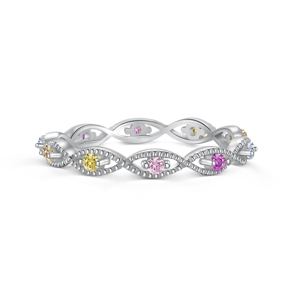 [Lumi Jewelry]Elegant Energetic Round Cut Daily Ring