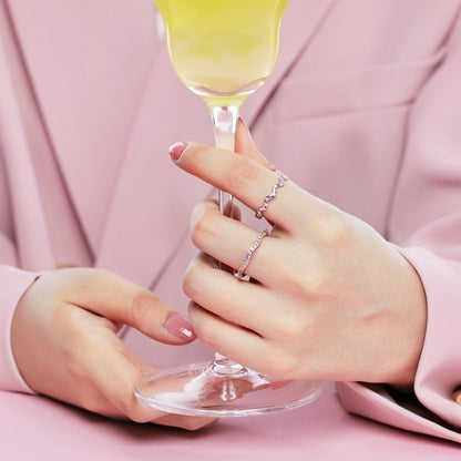 [Lumi Jewelry]Ornate Vibrant Round Cut Daily Ring