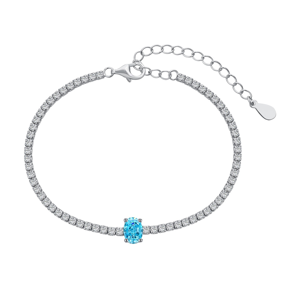 [Lumi Jewelry]0.75 Carat Exquisite Oval Cut Daily Bracelet