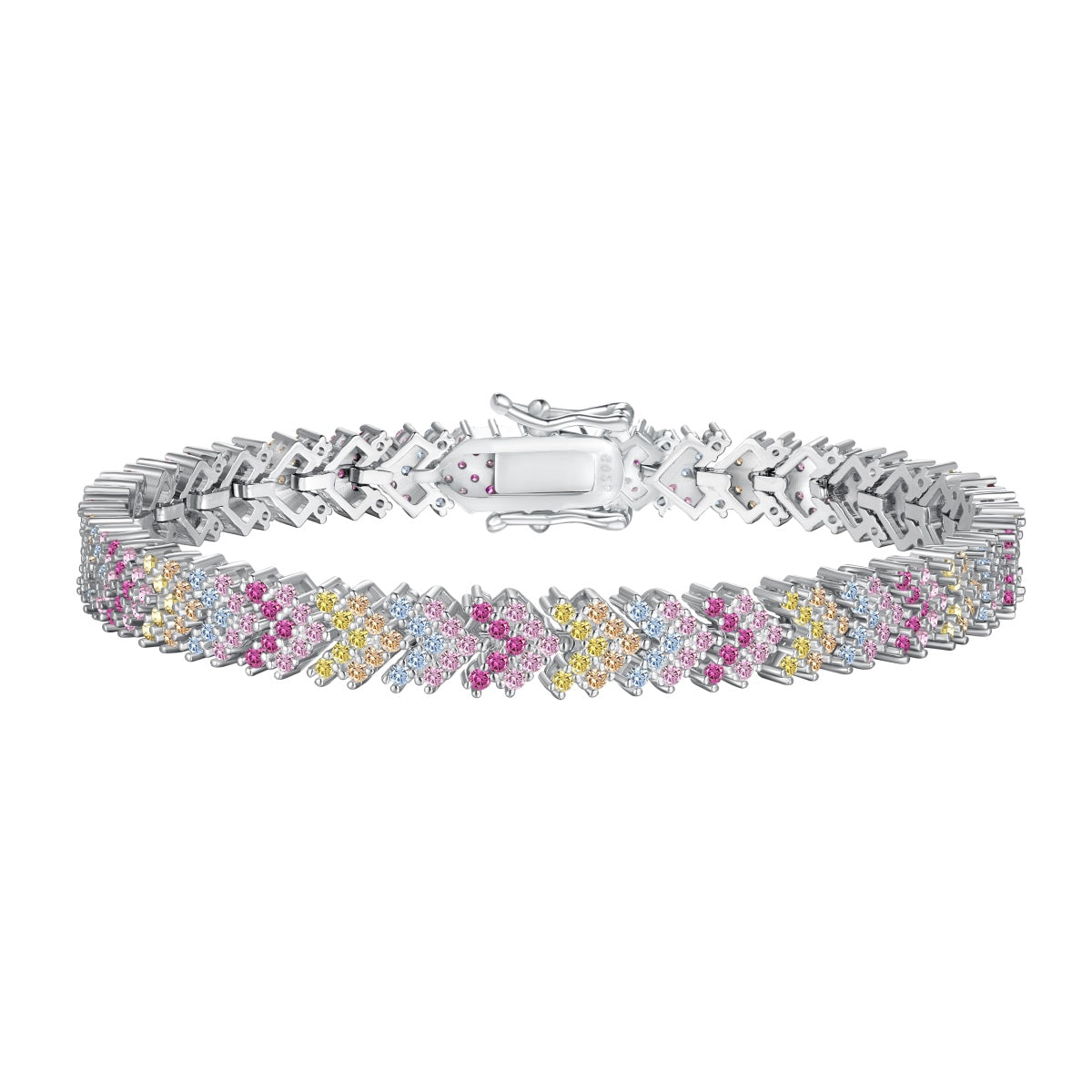 [Lumi Jewelry]Ornate Sparkling Round Cut Party Bracelet