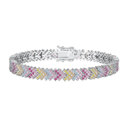 [Lumi Jewelry]Ornate Sparkling Round Cut Party Bracelet