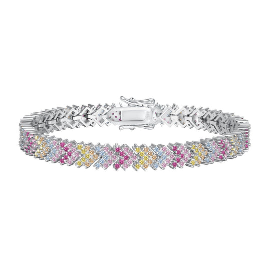 [Lumi Jewelry]Ornate Sparkling Round Cut Party Bracelet