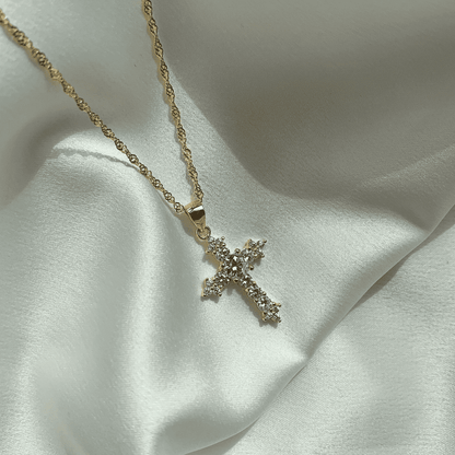 [Lumi Jewelry]Delicate Cross Shape Necklace