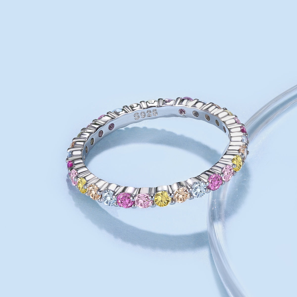 [Lumi Jewelry]Elegant Vivid Round Cut Daily Ring