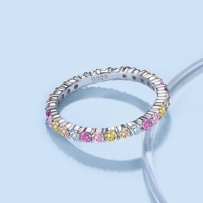 [Lumi Jewelry]Elegant Vivid Round Cut Daily Ring
