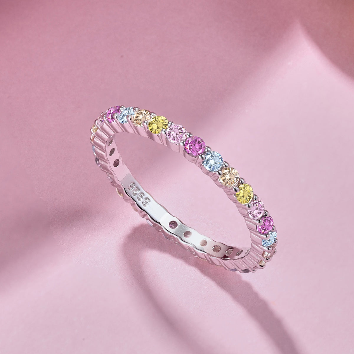 [Lumi Jewelry]Elegant Vivid Round Cut Daily Ring