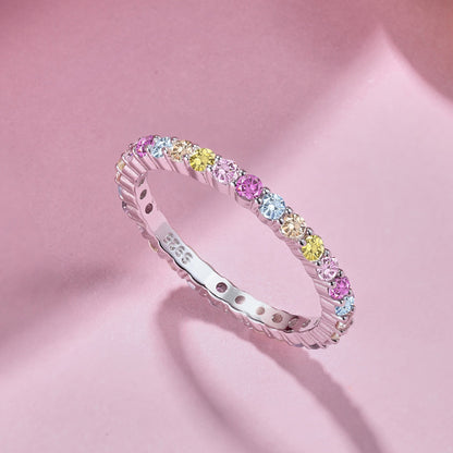 [Lumi Jewelry]Elegant Vivid Round Cut Daily Ring