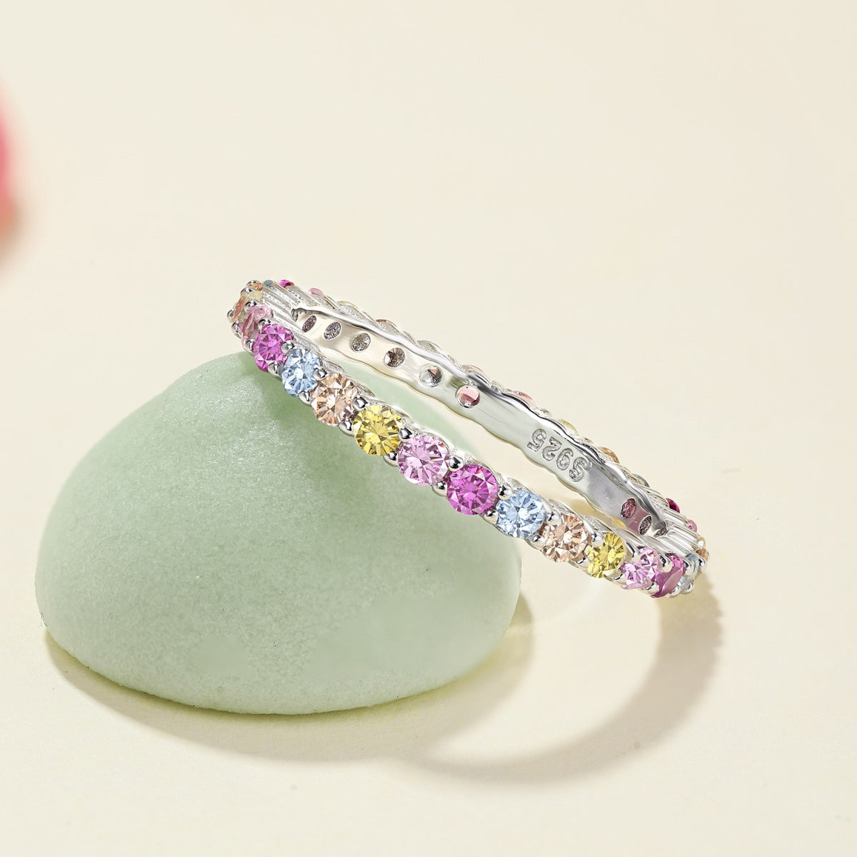 [Lumi Jewelry]Elegant Vivid Round Cut Daily Ring