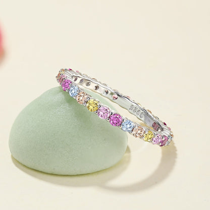[Lumi Jewelry]Elegant Vivid Round Cut Daily Ring
