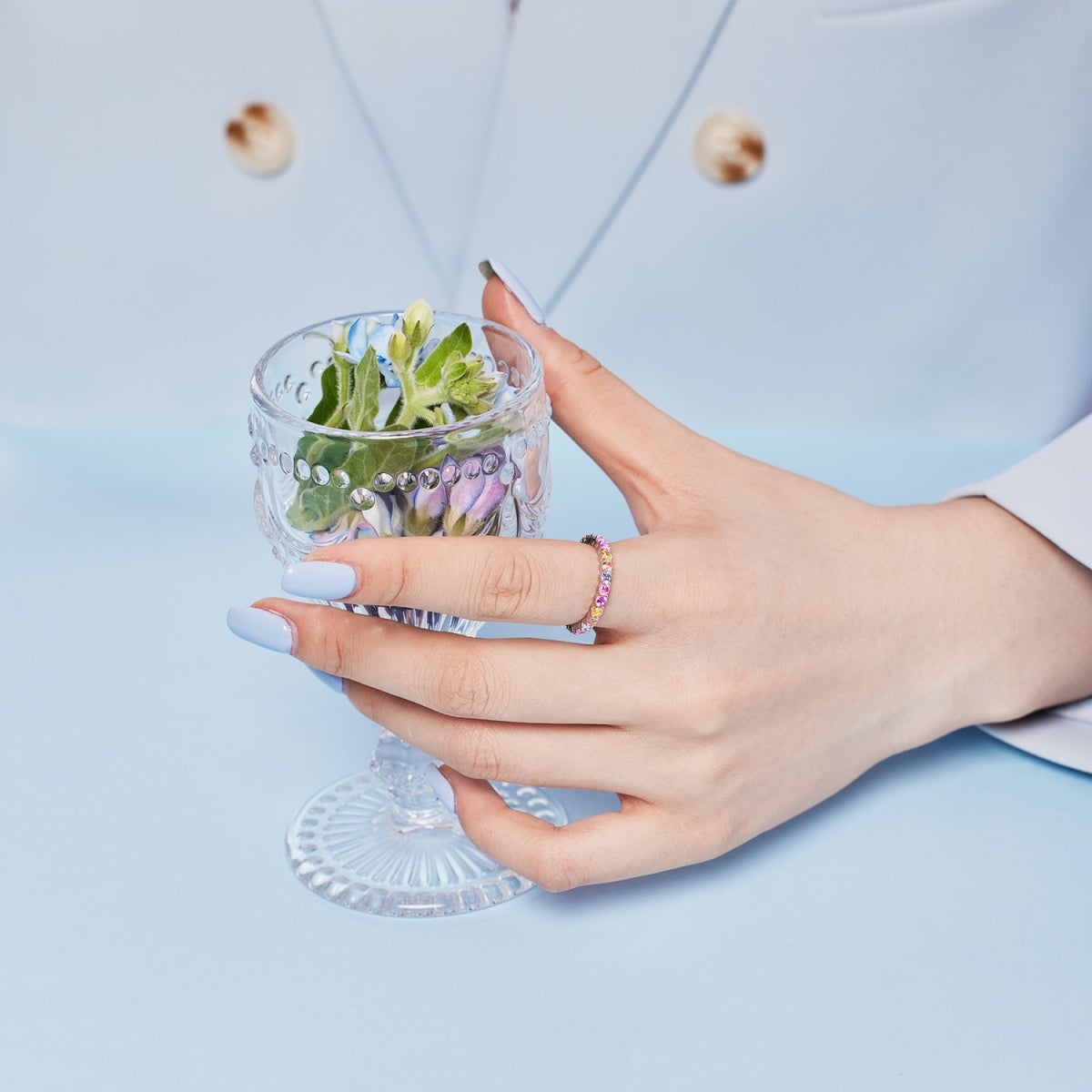 [Lumi Jewelry]Dazzling Resplendent Round Cut Party Ring