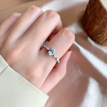 [Lumi Jewelry]0.75 Carat Luxurious Vibrant Elongated Cushion Cut Daily Ring