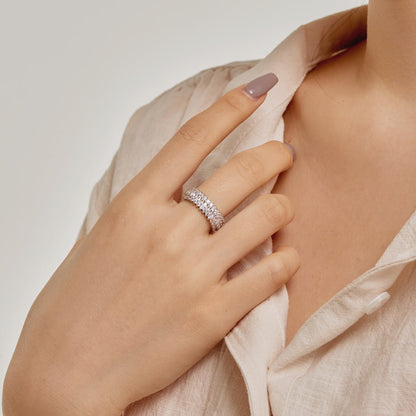[Lumi Jewelry]Ornate Colorful Radiant Cut Daily Ring
