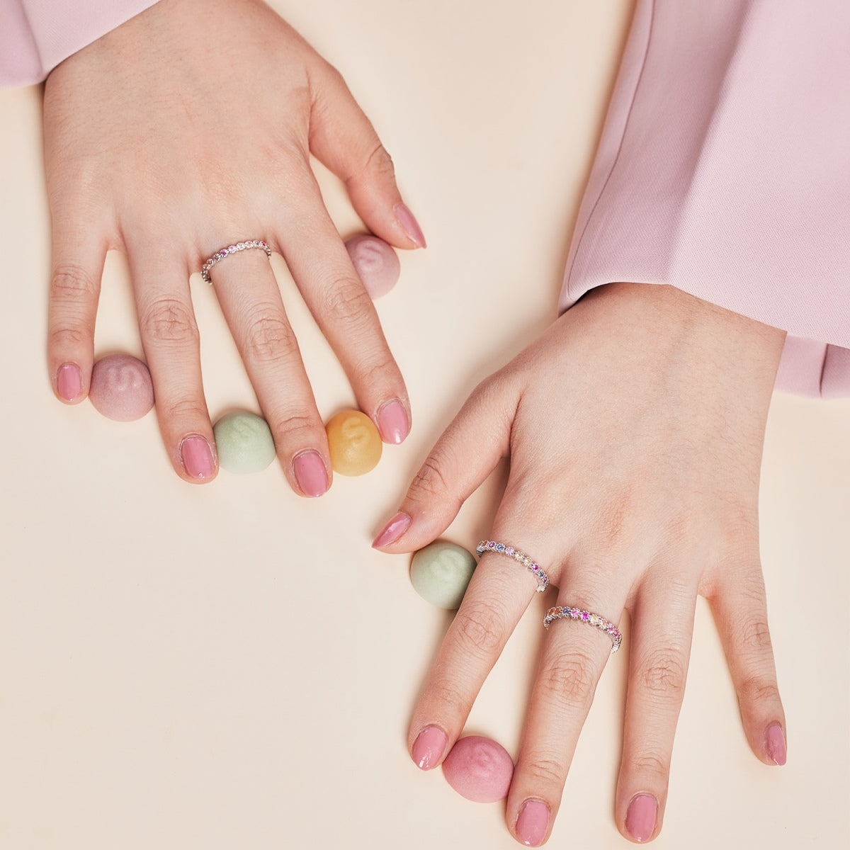 [Lumi Jewelry]Unique Scintillating Round Cut Daily Ring