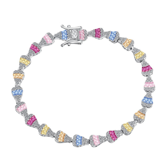 [Lumi Jewelry]Radiant Water Drop Shape Daily Bracelet
