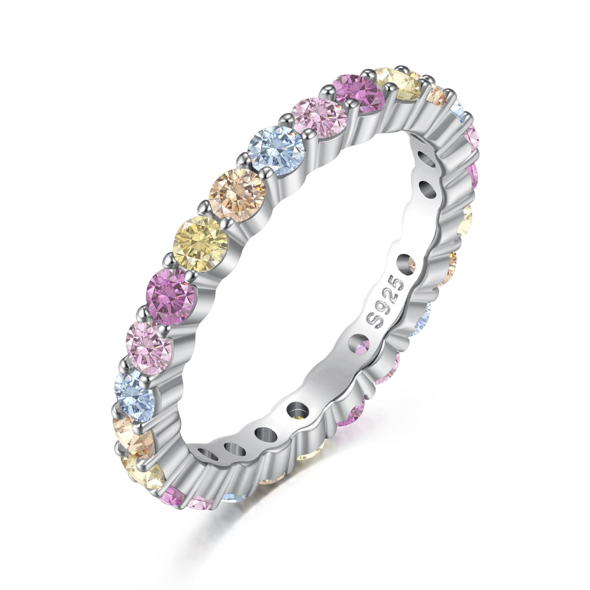 [Lumi Jewelry]Elegant Vivid Round Cut Daily Ring