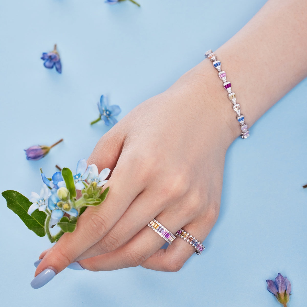 [Lumi Jewelry]Radiant Water Drop Shape Daily Bracelet