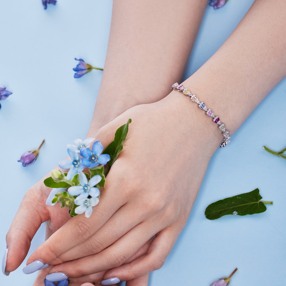 [Lumi Jewelry]Radiant Water Drop Shape Daily Bracelet